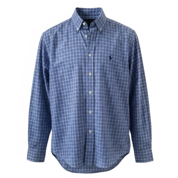 Ralph Lauren Other - Ralph Lauren Blue Plaid Button Down Long Sleeve Shirt Size Medium